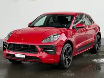 Porsche Macan GTS PDK — SUV sportif 380 ch, rouge éclatant, parfait état — side view