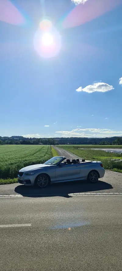BMW M235i Steptronic — Cabriolet sportif 400 ch, échappement Friedrich Motorsport — Seitenansicht