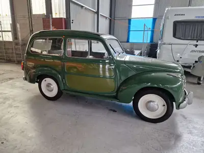 FIAT 500 C Belvedere 1953 — Cabriolet vintage italien, partiellement restauré — fianco