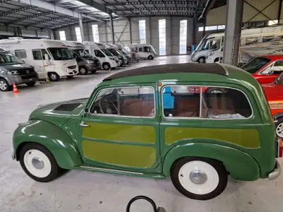 FIAT 500 C Belvedere 1953 — Cabriolet vintage italien, partiellement restauré — interni