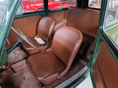FIAT 500 C Belvedere 1953 — Cabriolet vintage italien, partiellement restauré — cruscotto