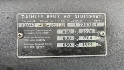 Mercedes-Benz SL 230 Pagode 1964 — Cabriolet légendaire, état d'origine exceptionnel — Miniatur 14