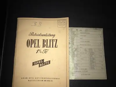 Opel Blitz 1 3/4 Tonner 1957 — Camionnette vintage authentique, 93'000 km, sans sinistre — Miniatura 8