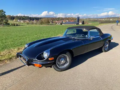 Jaguar E-Type Série III V12 Cabrio 1973 — Légende britannique, 48'500 km — fianco