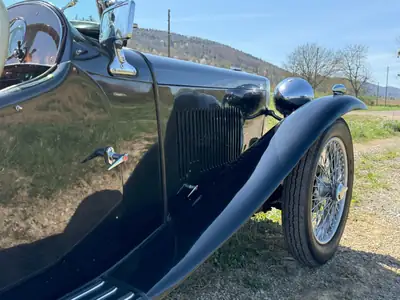 MG TD TA 1936 — Cabriolet britannique de légende, état impeccable — Armaturenbrett