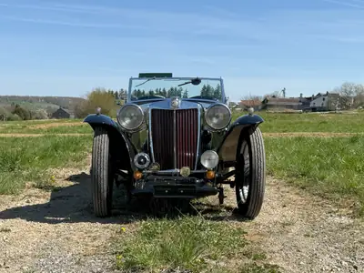 MG TD TA 1936 — Cabriolet britannique de légende, état impeccable — Miniatur 9