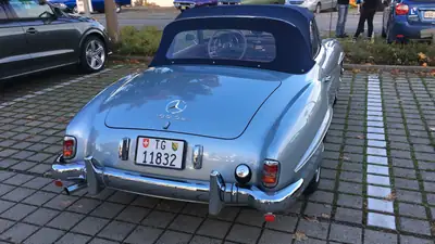 Mercedes-Benz 190 SL 1956 — Chef-d'œuvre cabriolet restauré, frame-off rénovation complète — arrière