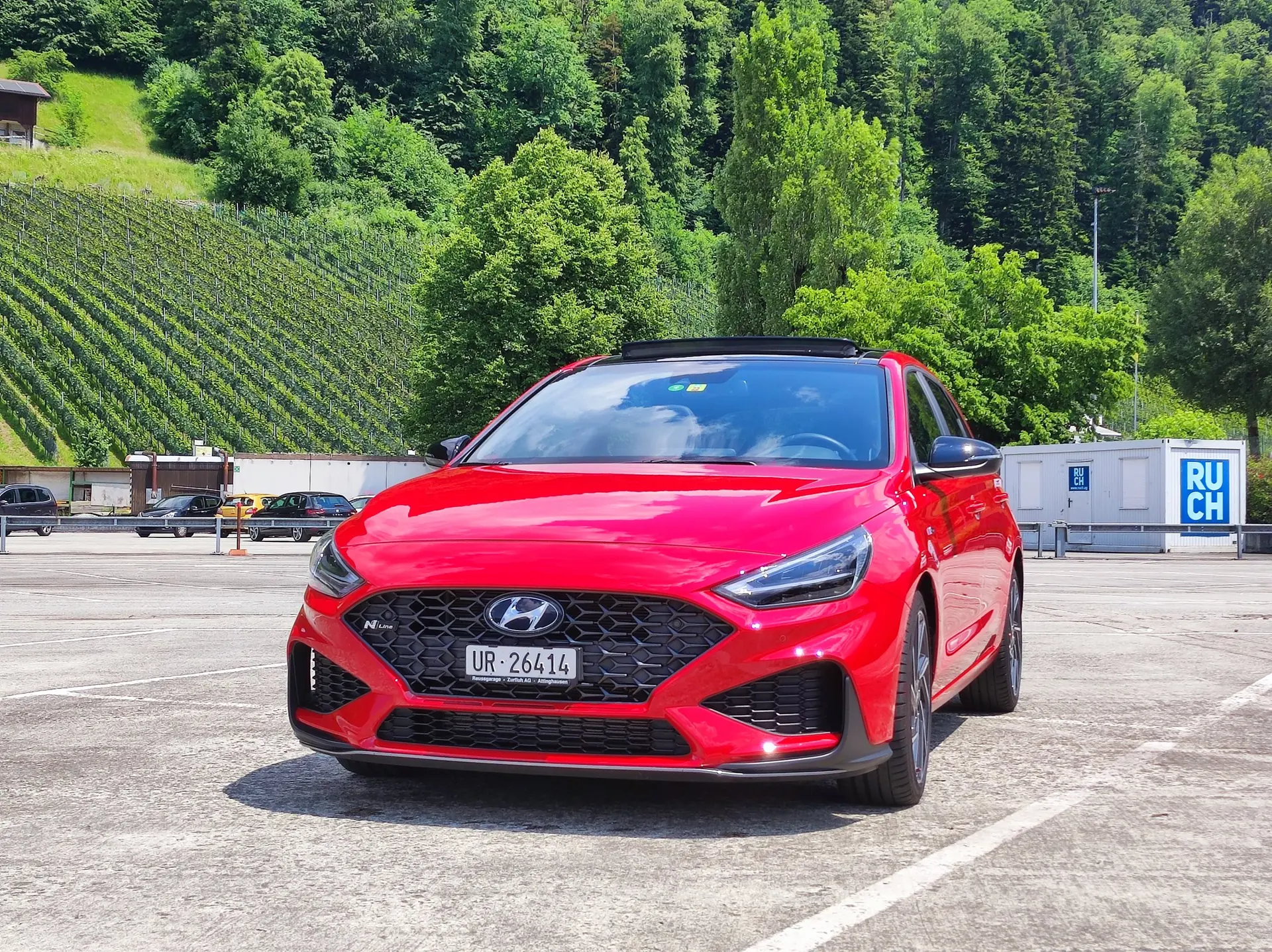 Hyundai i30 1.5 T-GDi N Line — Compacte sportive hybride légère, 37'000 km seulement — Außenansicht