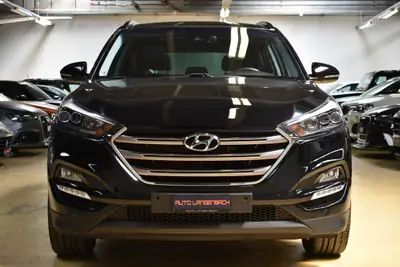Hyundai Tucson 1.6 TGDI Vertex 4WD — SUV polyvalent, toit panoramique, 91 000 km — tableau de bord