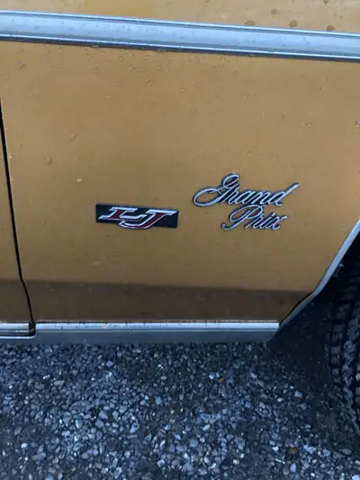 Pontiac Grand-Prix 1976 — Coupé muscle car américain, moteur révisé et version Targa — vista posteriore