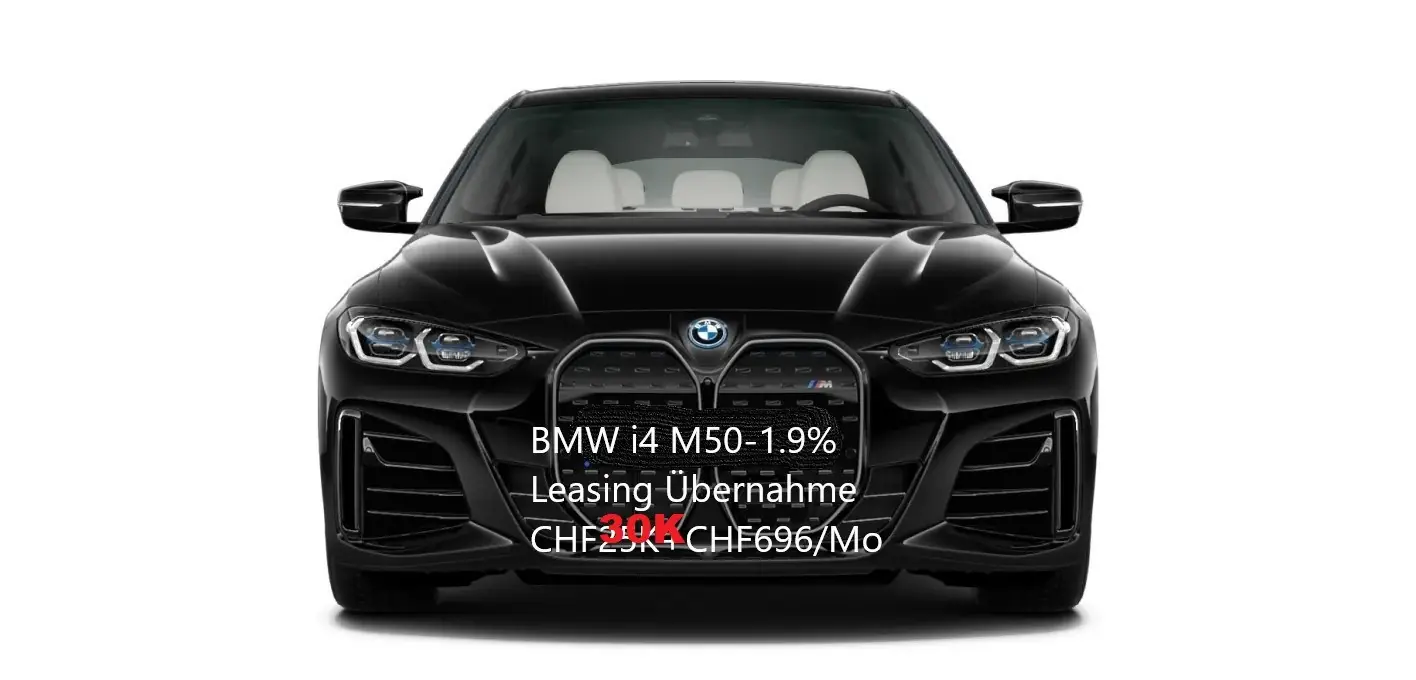 BMW i4 M50 M Sport Pro — Berline électrique 544 ch, ultra low-mileage — vue extérieure