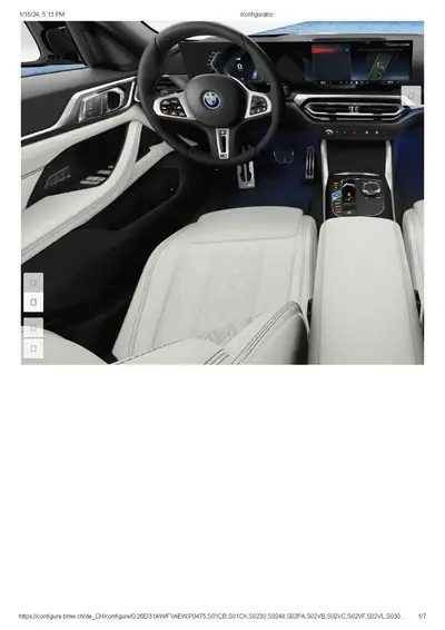 BMW i4 M50 M Sport Pro — Berline électrique 544 ch, ultra low-mileage — Miniature 7