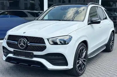Mercedes-Benz GLE 450 4Matic AMG Line — SUV hybride 367 ch, première main, garantie — côté