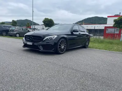 Mercedes-Benz C 250 d AMG Line 4Matic — Break diesel performant, 4x4 intégral — fianco