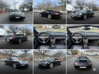 Porsche 911 Carrera S Cabriolet — 355 ch, Sport Chrono, grand service réalisé — Miniature 8