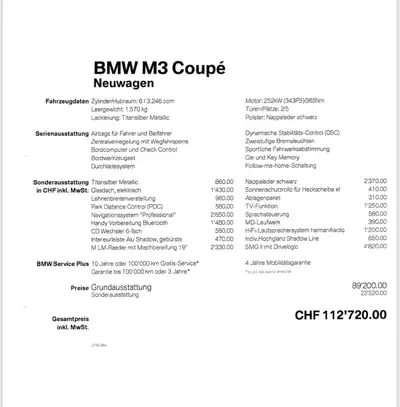 BMW M3 Coupé 2002 — Sportive d'exception en état de collection, full équipée — Miniatur 18