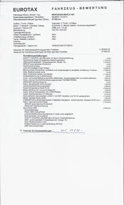 Mercedes-Benz E 400 Cabriolet — V6 biturbo 333 ch, AMG Sport, seulement 78 500 km — Miniatur 20