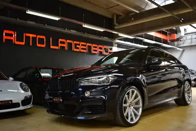 BMW X6 M50d Steptronic — SUV coupé diesel 381 ch, sans accident, service gratuit 10 ans — Miniature 11