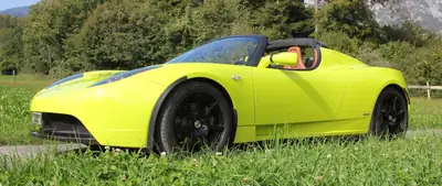 Tesla Roadster Sport Signature-Edition 2010 — Le cabriolet électrique révolutionnaire, seulement 37'000 km — vue extérieure