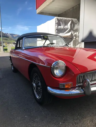 MG MGB Cabriolet 1963 — Roadster emblématique, 72 500 km, sans sinistre — fianco