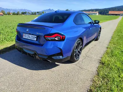 BMW M240i xDrive M Sport Pro — Coupé sportif haute performance, 19 500 km seulement — Seitenansicht