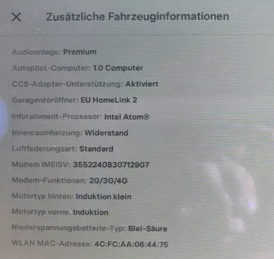 Tesla Model X 90D — SUV électrique 6 places, 525 ch, état impeccable — dashboard