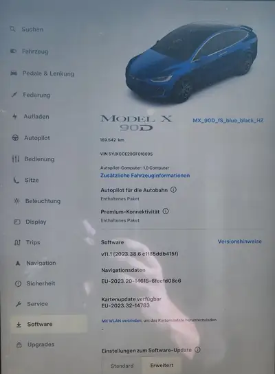 Tesla Model X 90D — SUV électrique 6 places, 525 ch, état impeccable — interior