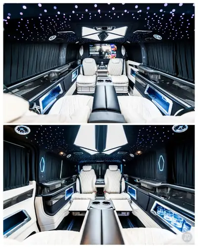 Mercedes-Benz V 300 d Extralang 4Matic — Monospace premium avec transformation luxe certifiée — détail
