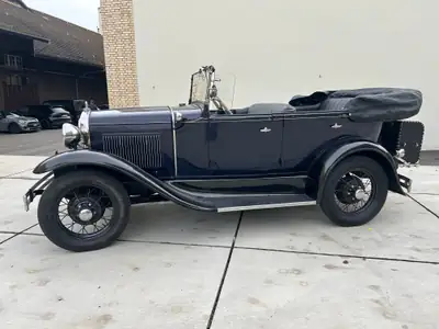 Ford Model A Phaeton Deluxe 1930 — Cabriolet restauré, motorisation révisée & prêt à rouler — Miniature 7