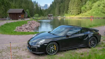 Porsche 911 Turbo S PDK 2014 — 600 ch, Cuir intégral, Freins céramique — côté