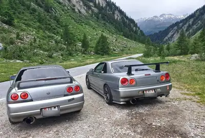 Nissan Skyline R34 — Coupé légendaire, 527 ch, boîte manuelle, sans sinistre — cruscotto
