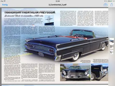 Lincoln Continental Mark 3 1958 — Cabriolet légendaire V8, 6 places, état impeccable — côté
