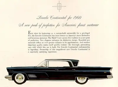 Lincoln Continental Mark 3 1958 — Cabriolet légendaire V8, 6 places, état impeccable — Miniature 11