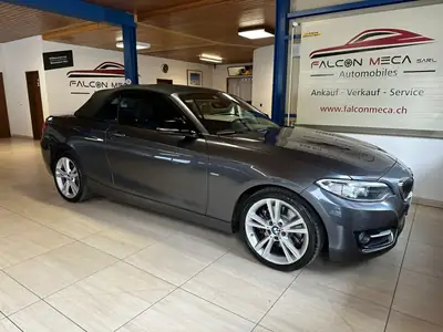 BMW 228i Sport Line Cabrio — Décapotable dynamique, 40'000 km, propulsion arrière — Außenansicht