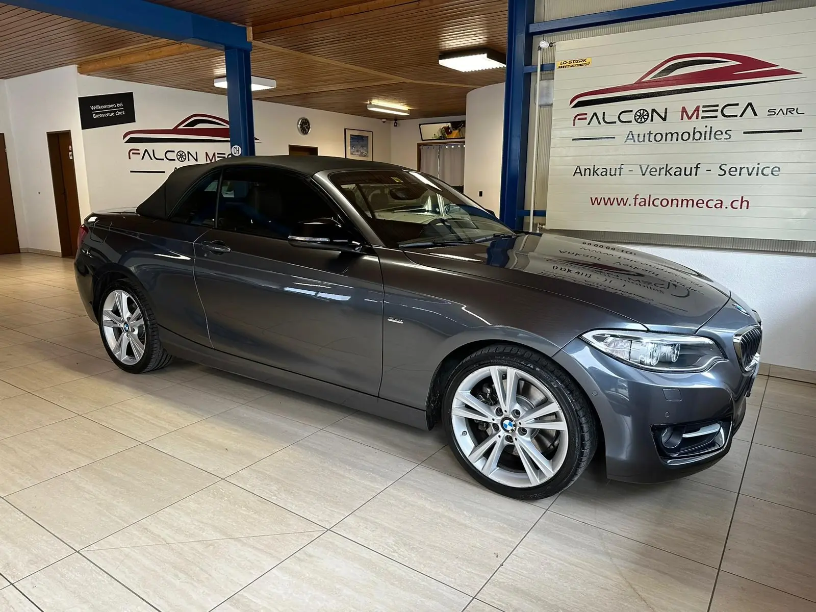 BMW 228i Sport Line Cabrio — Décapotable dynamique, 40'000 km, propulsion arrière