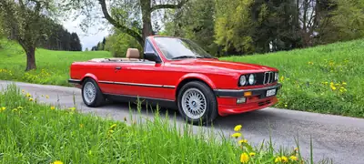 BMW 325 Cabrio 1988 — Chef-d'œuvre cabriolet vintage avec immatriculation collection — Miniatur 10