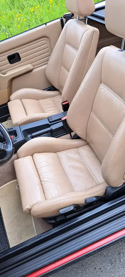 BMW 325 Cabrio 1988 — Chef-d'œuvre cabriolet vintage avec immatriculation collection — Miniatur 14