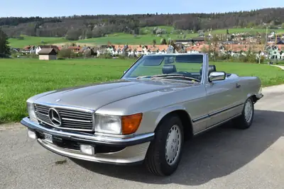 Mercedes-Benz SL 300 1986 — Cabriolet de prestige, état d'origine préservé — Miniatura 9