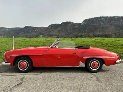 Mercedes-Benz 190 SL Oldtimer 1959 — Cabriolet légendaire, authentique et préservé — vista posteriore