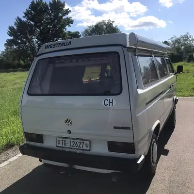 VW T3 Westfalia 1.6 TD — Légende des années 80, véhicule de collection certifié — vista posteriore