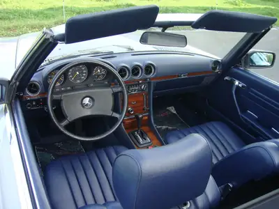Mercedes-Benz SL 280 — Roadster cabriolet mythique, argenté métallisé, entretien impeccable — Miniatur 7