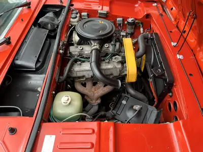 FIAT 124 CC1 1973 — Coupé cabriolet vintage, 68'000 km, sans sinistre — Heckansicht
