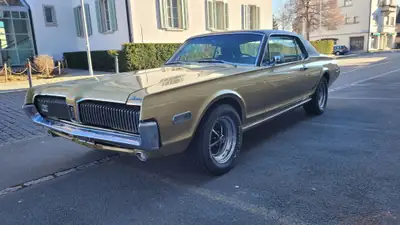 Mercury Cougar XR-7 1968 — Muscle car américain légendaire, seulement 50'000 km — côté