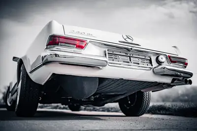 Mercedes-Benz SL 230 Pagode 1964 — Cabriolet de légende, trois places et hardtop — Miniature 8