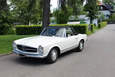 Mercedes-Benz SL 230 Pagode 1964 — Cabriolet de légende, trois places et hardtop — Miniature 14