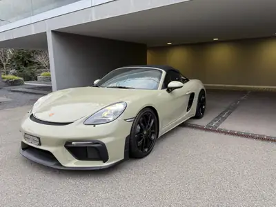 Porsche 718 Boxster Spyder PDK — Roadster performant, 5'500 km, collector suisse — vue extérieure