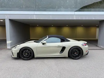 Porsche 718 Boxster Spyder PDK — Roadster performant, 5'500 km, collector suisse — Miniature 8
