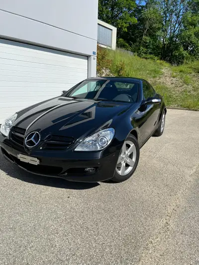 Mercedes-Benz SLK 200 Kompressor — Roadster compact, hard-top électrique, 85'000 km — Heckansicht
