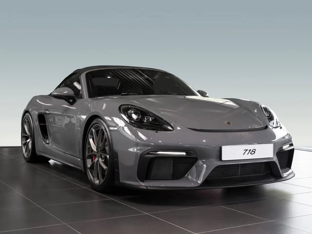 Porsche 718 Boxster Spyder PDK — Roadster sportif 420 ch, équipement premium, 7000 km — vista esterna
