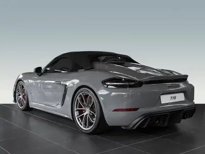 Porsche 718 Boxster Spyder PDK — Roadster sportif 420 ch, équipement premium, 7000 km — vista posteriore